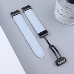 No Gaps Leather Strap for Samsuang Galaxy Watch 6 5 4 40MM 44mm Magnetic Buckle Band Galaxy Watch 6 4 classic 43 47mm 42 46MM