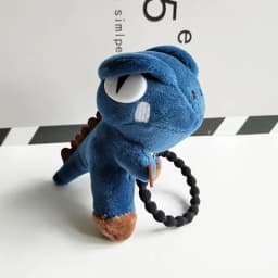 1pc cartoon green dinosaur cute shampoo headband, super cute doll head rope, dual-purpose plush delicate brooch hairpin