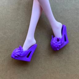 1/6 Scale Monster Doll Shoes Sandals DIY Dressing Accessories Set - Purple Blue Red Green Colors for Doll Decorations