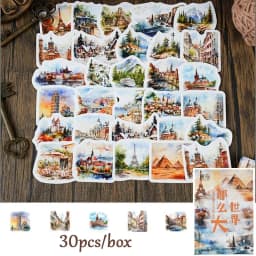 46pcs/30pcs/box Cute Strawberry Fresh Fruit Plants Florals Coffee Theme Magician Diary Journaling DIY Creative Seal Stickers
