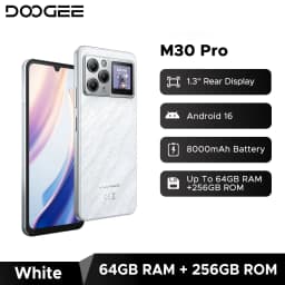 Global Version DOOGEE M30 Pro Smartphone 1.3'' Rear Display 8000mAh 6.88'' Screen 8GB RAM 256GB ROM Gemini Al Android 16 NFC