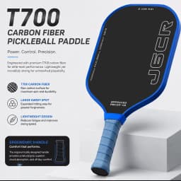 J6CR Pickleball Paddle CFC Carbon Fiber Foam Core Dynamic PowerFlex Rough Surface Power Rebound 5th Gen USAPA Approved