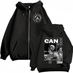 Canserbero All We Need Is Love Muerte Vida Merch Zipper Hoodie Men's Fashion Hip Hop Zip Up Sweatshirts Casual Fleece Pullovers