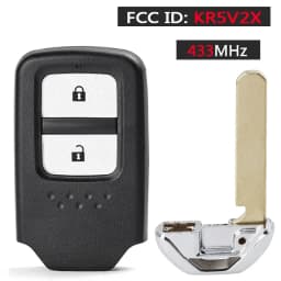 KEYECU 434MHz ID47 FCC ID: KR5V2X 2 / 3 / 4 Buttons Keyless Remote Car Key Fob for Honda CR-V HR-V Pilot City Jazz Civic Grace