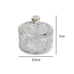 1PCS Mini Glass Storage Box Transparent Jewelry Storage Box Container Portable Earring Ring Earplugs Packaging Storage Case