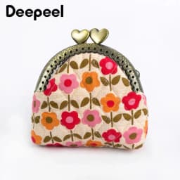 1/2/5/10Pcs 85mm Embossed Metal Purse Frame Mini Coin Bags Handle Handmade Wallet Kiss Clasp DIY Sewing Brackets Bag Accessories
