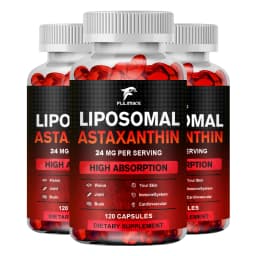 Liposomal Astaxanthin Capsules, with Phosphatidylcholine, Support Antioxidant, Brain, Eye, Cardiovascular, Joint & Skin Health