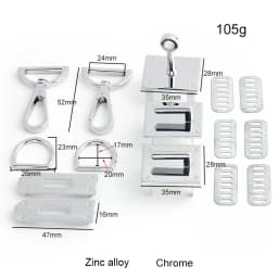 2-10Sets Gold,Silver Metal Twist Locks For Leather DIY Handbags Purse Tote Bags Case Clasps Closure Buckles Hardware Accessories