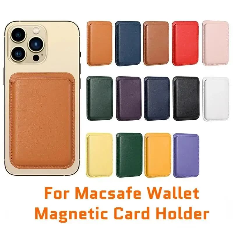 Magsafe Series Magnetic Leather Wallet Case for iPhone with Card Holder Lightning Connector Compatible with 17 16 15 Promax 14 P