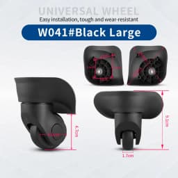 Hongsheng Suitcase Universal Wheel Trolley Case Wheel Accessories Password Travel Mute Universal Wheel Repair and Replacement
