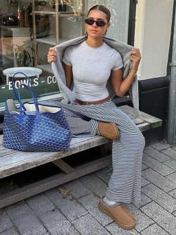 Women's Stripe Drawstring Low Waist Sweatpants Casual Elastic Baggy Straight Leg Pants Loose Fit Summer Streetwear Trousers