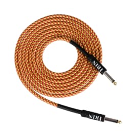 SHUFFLE Guitar Cable Wire Cord Bass Electric Box Audio Cable Guitar Noise Reduction Line Color Braided Shielded Cable 3/6/10M