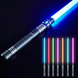RGB EMetal Lightsaber Dueling Smooth Swing Sword Sabre De Luz 14 Color Changing with Sounds Flashing Toy