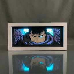 Anime Light Box Berserk Guts For Room Decor Led Night Light Manga Paper Carving Table Desk Lamp Gaming Lighting Gifts For Child