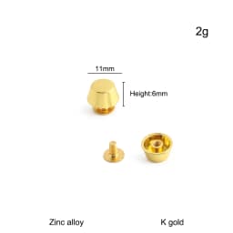 20/50/100PCS 8-15mm Metal Screwback Rivet Studs For Leather Craft Luggage Handbag Purse Bottom Protective Feet Nails Accessories