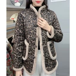 Thickened Fleece Winter New Style Women's Cotton Jacket Floral Warm Fashionable Coat Lady's Winter Outerwear Cotton Padded Coat