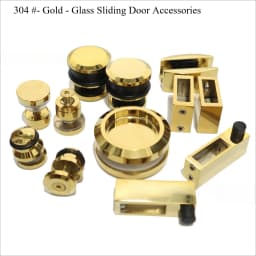 Shower Room Glass Sliding Door Hardware Kit Stainless Steel Sliding Door Pulley Bathroom Accessories