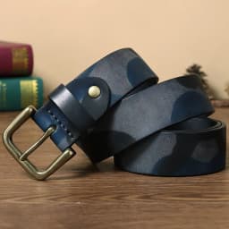 2026 Men High Quality Camouflage Pure Cowhide Belt Genuine Leather Strap Male Luxury Pin Buckle Vintage Jeans Belts for Women