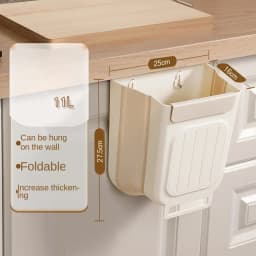 Camper Trash Can Hanging Trash Can Rv Trash Can Foldable Trash Can Household Kitchen Cabinet Hanging Garbage Storage for Kitchen