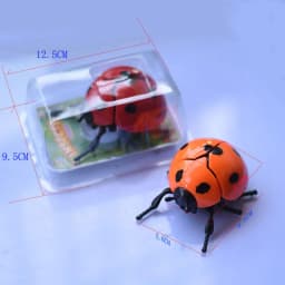 Wind Up Ladybird Bionic Toys Creative Prankster Animated Insect Toy Model Children's Plastic Animals Scarab Beetle Wind Up Toy