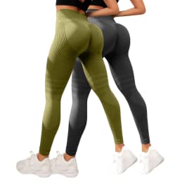 2pcs 3D Compression Leggings Cellulite Slimming Leggings Women High Waist Seamless Push Up Opaque Sport Pants For Yoga Fitness