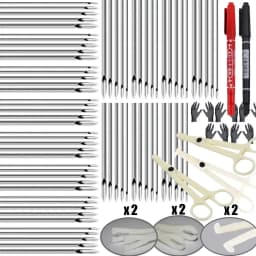 98/69/48/7PCS Piercing Tool Kit Professional Ear Nose Piercing Needles Clamp Glove Marker Pen Tragus Lip Navel Piercing Tool Set