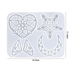 Earring Pendant Silicone Mold Epoxy Resin Mixed Style Jewelry Making Casting Molds DIY Charms Pendant Mould Creative Craft DIY