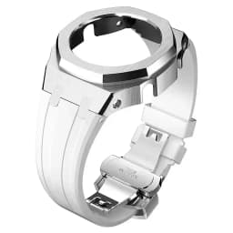 Mod Kit For Casioak GMAS2100 Stainless Steel metal Case Rubber Strap for Mod Kit GMA-S2100 4thGen Replacement shoc K Accessories