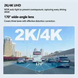 Dashcam for Car Black Box Driving Video Recorders 4K/2K WiFi Mini Front Camera Dash Cam 24H Parking Monitor Car Recording Camera
