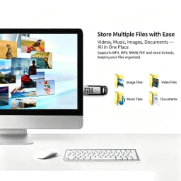 Metal Pendrive USB 3.0 Flash Drive U Disk 128GB 256GB USB Memory Stick 512GB Storage Data Transfer For Xiaomi Electronic Devices