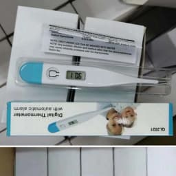 1-2P Thermometer for Fever Digital Basal Body Oral Armpit or Rectal Electronic LCD Display High-Precision Measurement Smart Heat
