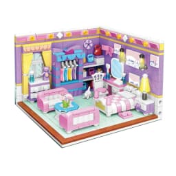 194PCS City Building Blocks Sets Kits Friends House Bedroom Kitchen Model 3 IN 1 Deform Brinquedos Educational Toys for Girls