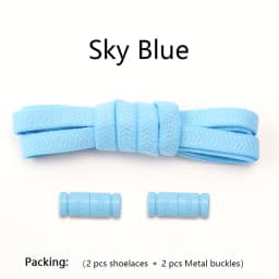 Colorful Capsule Lock Shoelaces Without ties Elastic Laces Sneakers No Tie Shoe laces Kids Adult Flat Quick Shoelace for Shoes