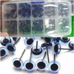 100PCS Creative 3-12mm Dolls Glass Eyes Glass Needle Felting Eyes DIY Accessories Safety Eye