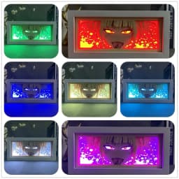 My Hero Academia Himiko Toga Led Light Box Manga Gadget Gaming Room Decor Night Lamp Birthday Gift Paper Cut Shadow Lightbox