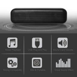 Soundbar Speaker Portable USB Wired Computer TV PC Laptop Desktop Subwoofer Sound Box Music Caixa De Som Bocina Coluna Acoustics