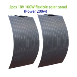 Solar Panels 100W 200W 300W 400W Solar Panel Kit or 18V Flexible Mono Photovoltaic Solar Plate Power 12V 24V Camping Car