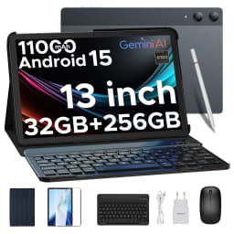 DOOGEE Tab E3 Pro Tablet 32GB+256GB Android 15 Gemini AI 13'' Display 7.9mm Ultra-thin Helio G100 11000mAh Battery Smart Pad