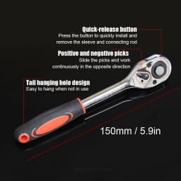 Wrench Socket Set With Extension Rod Hardware Car Boat Motorcycle Bicycle Repairing Tool Auto Repair Tools Short Socket Ratchet