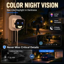 OKAM PRO Window Camera Dual Lens 10X ZOOM 5G WIFI Camera HD 10MP Dual Stand Night Vision Bidirectional Intercom Mobile Detection