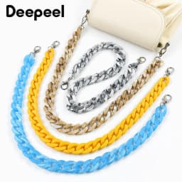 1/2Pcs Deepeel 60cm Acrylic Bag Strap Purse Resin Chain Detachable Lobster Clasps for Handbag Handle DIY  Making Accessories