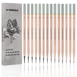 Professional Drawing Sketching Pencil Set,5H-14B Graphite Pencils for Pro Artists,Drawing,Drafting,Sketching,Shading(14 pcs)