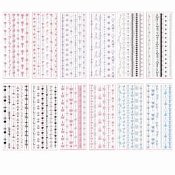 Korean Style Sticker Set For Kpop Photocards, Journaling & Toploader Deco - Premium Quality - Cute Ribbon Star Dialog Box & More
