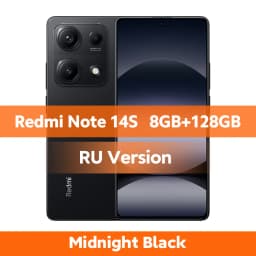 Global Version New Xiaomi Redmi Note 14S Smartphone 5000mAh 120Hz 6.67" AMOLED Display MTK Helio G99 200MP 67W Hyper Charge