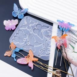Butterfly Leaves Bow Earring Pendant Silicone Mold Epoxy Resin Jewelry Making Molds DIY Charms Key Chain Mould Creative Crafts