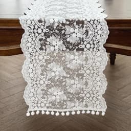 Vintage Lace Table Runner French Romantic White Table Runners Home Restaurant Festival Dining Table Wedding Party Decoration