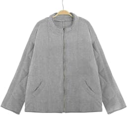 Spring Knitted Women Jacket Black Stand Keep Warm Thick Loose Coats Female Spring Casual Elegant Trendy Ladies Clothes