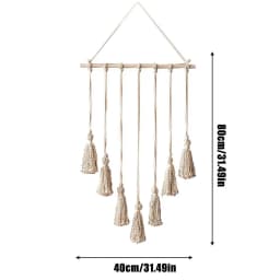 Hanging Photo Display Macrame Wall Hanging Pictures Frame Holder 10 Clips Boho Home Office Decor Wall Art Teen Girl Room Decor