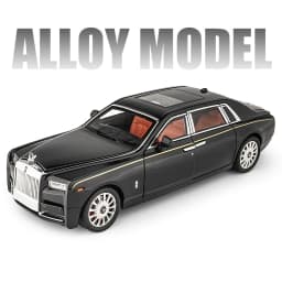 1/18 Rolls Royce Phantom Alloy Car Model Diecast & Toy Vehicles Metal Car Model Collection Simulation Sound and Light Kids Gifts