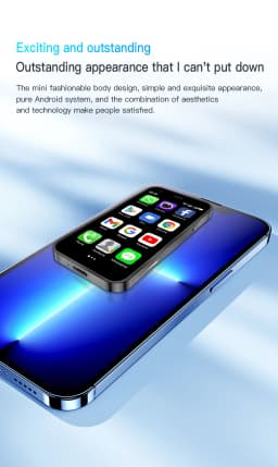 Android Smartphone 3+32GB Dual SIM, 3.0-inch Portable Small Phone, Compact Gift Phone for Children and the Elderly